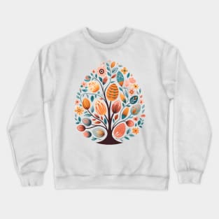 Scandinavian Folk Art Tree Crewneck Sweatshirt